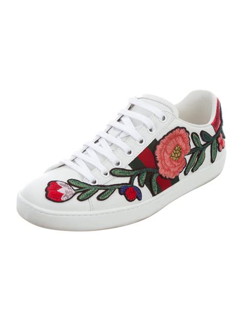 gucci flower shoes price|gucci flower sneakers.